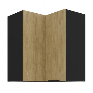 Eck-Küchenoberschrank Crotone 60x60 GN-72 2F Metallkantengriff feuchtigkeits- und beschädigungsbeständiger Schrank