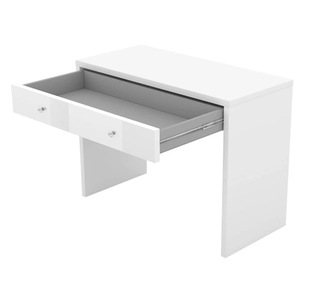 Schreibtisch mit Schublade Ivo 110 cm weiß stilvoll und funktionell für das Büro, Arbeitszimmer oder Jugendzimmer