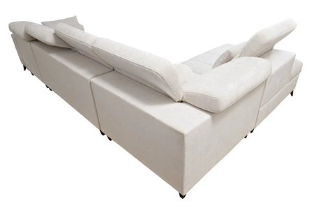 Ecksofa mit Schlaffunktion Penejos XI Lux blau linksseitig stilvolles Ecksofa mit bequemer ausziehbarer Fußstütze