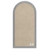 Wally gepolstertes Paneel 30x60 cm hellgrau stilvolles Wandpaneel Zaun Veloursstoff modisches Finish für jede Einrichtung