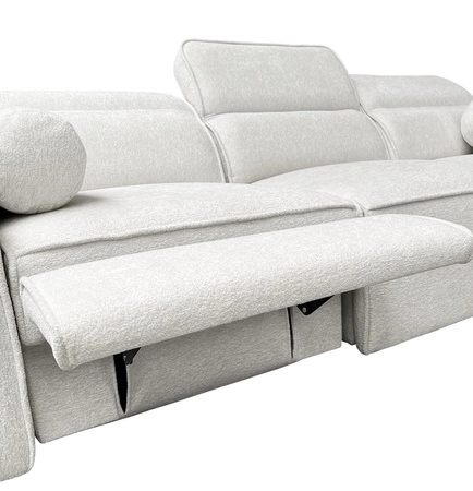 Ecksofa mit Schlaffunktion Viano III Lux patina links modernes Ecksofa für Wohnzimmer mit ausziehbarem Fußteil Bettwäschecontainer