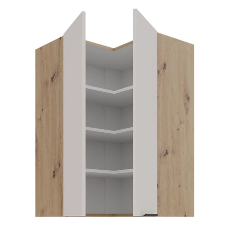 Soela 60x60 GN-90 2F Eck-Küchenwandschrank Metallkantengriff feuchtigkeits- und beschädigungsbeständiger Schrank