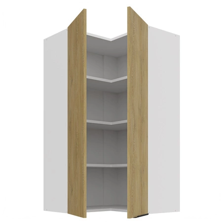 Eck-Küchenoberschrank Cremona 60x60 GN-108 2F Metallkantengriff feuchtigkeits- und beschädigungsbeständiger Schrank