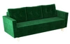 Sofa Telsze Flasche grün elegantes Sofa für Wohnzimmer in skandinavischer Form hölzerne hohe Beine Container für Bettzeug 