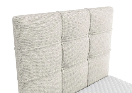 Boxspringbett Irvine 80x200 Esche grau Stilvolles Bett mit Bettzeugablage und hohem Kopfteil besticht durch sein elegantes Design