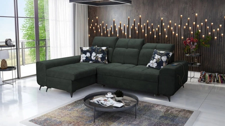 Ecksofa mit Schlaffunktion Buffalo grün links Funktionelles und stilvolles Ecksofa mit Bettkasten