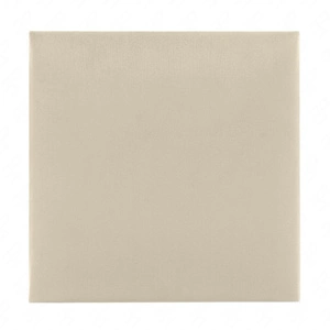 Polsterpaneel Quadra 40x40 cm creme stilvolles Wandpaneel quadratischer Veloursstoff modisches Finish für jede Einrichtung