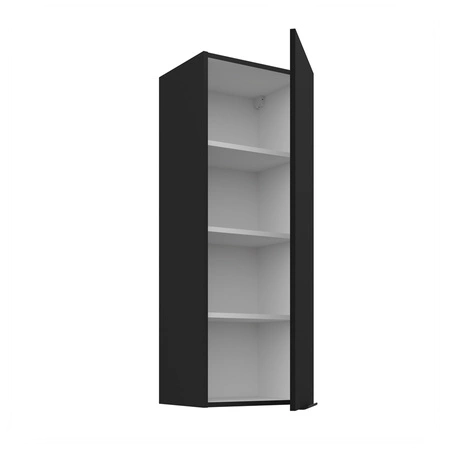 Küchenhängeschrank Schwarz 40 G-108 1F Metallkantengriff feuchtigkeits- und beschädigungsbeständiger Schrank