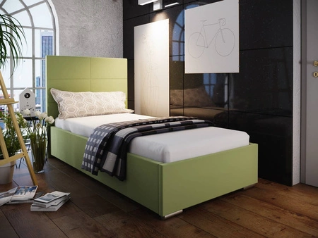 Eljas 90x200 mint gepolstertes Bett mit modernem Kopfteil ideal für ein Jugendzimmer oder kleines Schlafzimmer