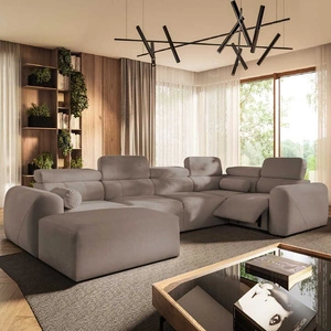 Ecksofa mit Schlaffunktion Cantare IV Lux dunkelbeige links Sorgfältig verarbeitetes Ecksofa für den Wohnbereich mit hochklappbarem Fußteil