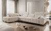 Ecksofa mit Schlaffunktion Penejos XI beige linksseitig komfortables Ecksofa mit verstellbaren Kopfstützen und zwei Bettkästen