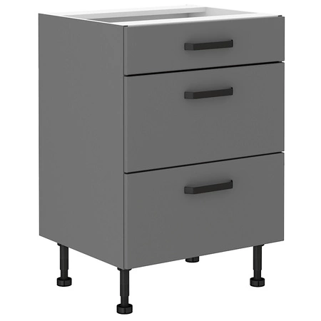 Verdi Eckküchenmöbel-Set 250x280 cm Küchenmöbel beständig gegen Feuchtigkeit Dampf und Beschädigungen Metallgriffe