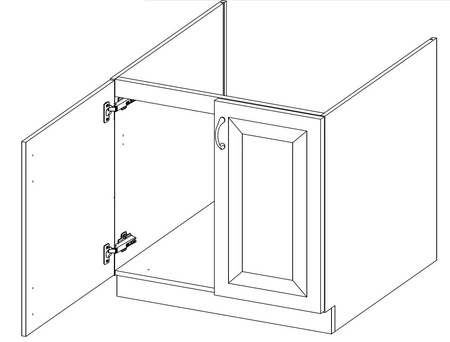 Linosa Eckküchenmöbel-Set 210x350 cm ideal für klassische und moderne Innenräume