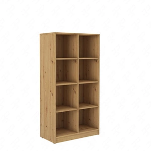 Makana niedriges Bücherregal Eiche handwerkliches Funktionsmöbel für das Büro, Arbeitszimmer oder Jugendzimmer