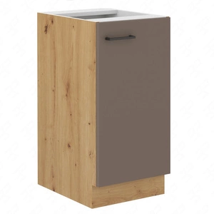 Schrank mit Regal Rimini 40 D 1F BB Stehender Küchenschrank resistent gegen Dampf, Auslaufen und Hitze