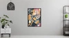 Poster bunte tropische Blätter 70x100 gerahmtes Poster präziser Druck mit stilvoller Grafik perfekte Dekoration für Wohnzimmer oder Schlafzimmer