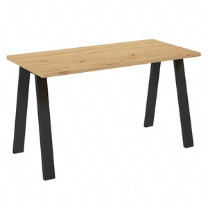 Malden Tisch 138x67 cm handwerkliche Eiche / schwarz einfache Form von Möbeln mit stilvollen schwarzen Loft-Stil Beine bereichert auslaufsicher Platte