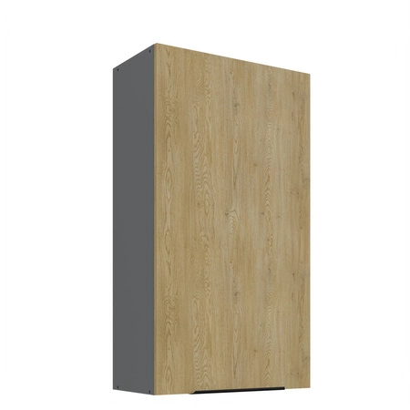 Küchenmöbel Set Corsico 300 cm elegante Küchenschränke mit Metallkantengriffen Schrank mit Ladekorb