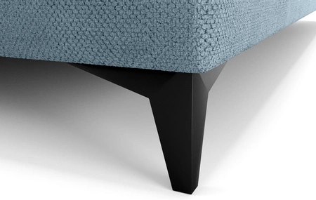 Boxspringbett Norco 140x200 blau stilvolles Bett mit Staukasten Beleuchtung im Kopfteil fügt eine einzigartige Note