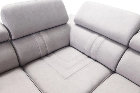 Ecksofa mit Schlaffunktion Castel VI rosa rechts komfortables und elegantes Ecksofa mit zwei Bettkästen
