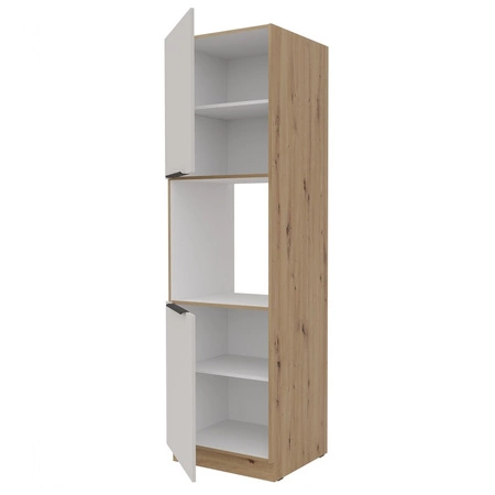 Soela 60 DP-210 2F Küchenschrank Backofenschrank Metallgriffe feuchtigkeits- und beschädigungssicherer Schrank