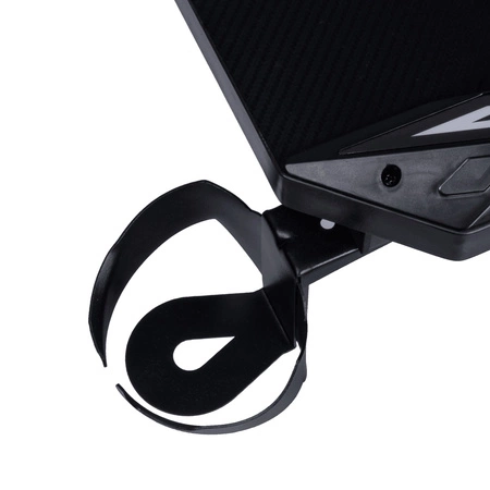 Y-Striker schwarz modernen Gaming-Schreibtisch mit LED-Beleuchtung bereichert kohlenstoffbeschichtete Platte