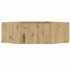 Caspe Eiche artisan Eckschrank Erweiterung modernes Design ABS-Finish und schwarze Griffe