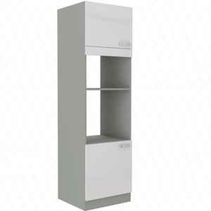 Einbauschrank für Backofen und Mikrowelle Bianka 60 DPM-210 2F dampf- hitze- und spritzwassergeschützter Schrank