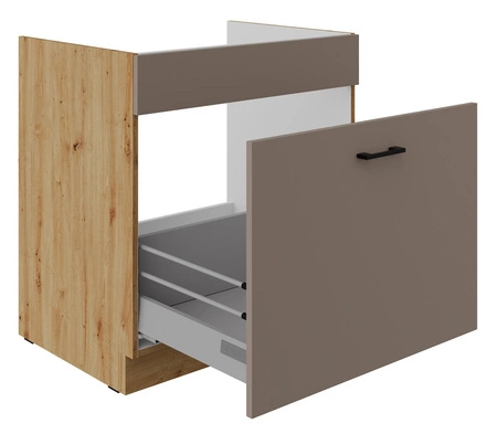 Spülenschrank mit Schublade Rimini 80 ZL 1S BB dampf-, spritz- und hitzebeständig