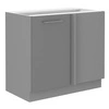 Grau 105 ND 1F BB Küchenschrank rechts, dampf-, hitze- und spritzwassergeschützt