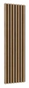 Dekoratives Wandpaneel mit Celine-Lamellen 51 cm Eiche wotan/schwarz modernes Design stilvolle Wohnraumgestaltung