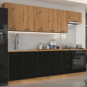 Monza 260 cm Küchenmöbel Set einzigartigen Stil der Schränke wird das Innere jeder Küche passen