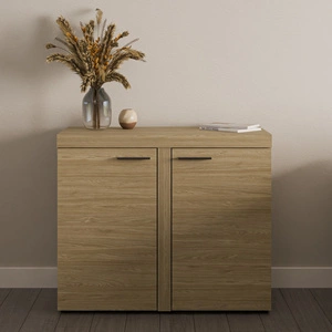 Kommode Rene 97 cm Eiche geölt minimalistisches Design klassische Form ideale Kommode für Wohnzimmer oder Wohnbereich