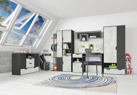 TV Schranke Nano 120 cm graphit / enigma ideal für Wohnzimmer und Jugendzimmer