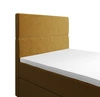 Boxspringbett Bing 100x200 Senfgelb im modernen skandinavischen Stil mit gepolstertem Kopfteil Bett mit Staukasten