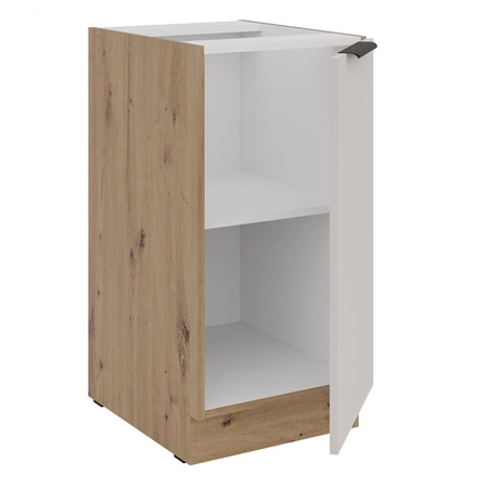 Küchenmöbelset Soela 330 cm elegante Küchenschränke in dezenten und natürlichen Farben Griffe mit Metallkante