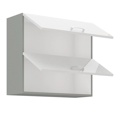 Eck-Küchenmöbel-Set Bianka 260x270 cm glänzende Fronten Schrank-Stil wird das Innere einer jeden Küche passen