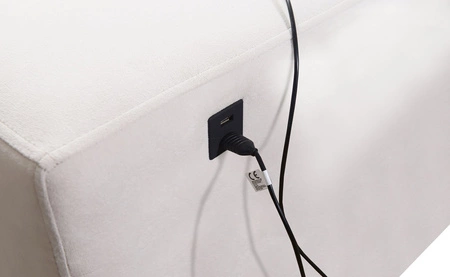 Ecksofa mit Schlaffunktion Kelly Sleek IX lavendel rosa linkes Ecksofa mit bequemen Armlehnen und verstellbaren Kopfstützen