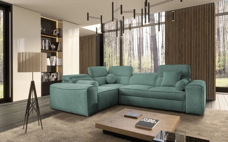 Ecksofa mit Schlaffunktion Viano II Patina linkes Design Ecksofa das sich perfekt in moderne Einrichtungen einfügt