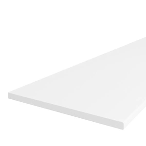 Weiße Arbeitsplatte, 28 mm dick, 1200 mm breit, hohe Widerstandsfähigkeit gegen Hitze, verschüttete Flüssigkeiten und Stöße