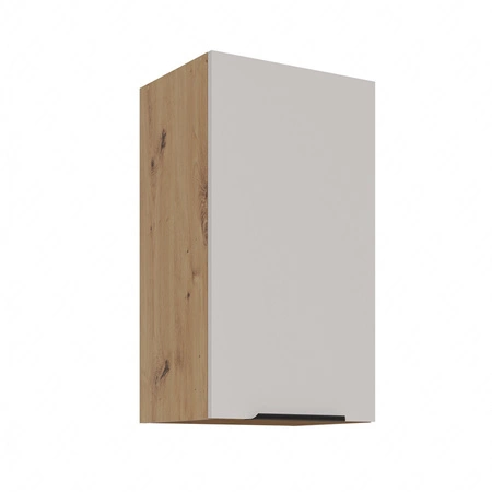 Küchenmöbelset Soela 180 cm elegante Küchenschränke in dezenten und natürlichen Farben Griffe mit Metallkante