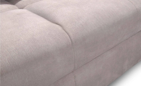 Ecksofa mit Schlaffunktion Laredo beige rechte Ecke komfortables und stilvolles Schlafsofa mit Bettzeugcontainer