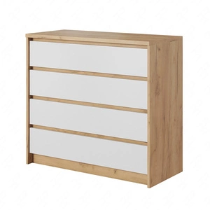 Kommode Novi 93 cm Eiche craft gold / weiß Funktionsmöbel in zeitlosem Design ideale Kommode für Schlafzimmer oder Wohnzimmer