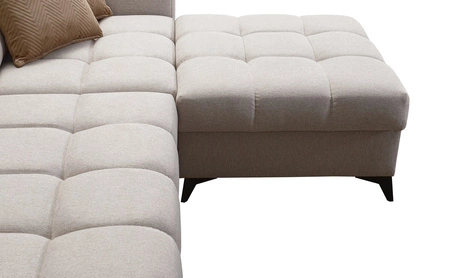 Ecksofa mit Schlaffunktion Bolmso VIII graphit rechts elegantes und bequemes Ecksofa mit Schublade ideal für geräumige Innenräume