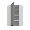 Eck-Küchenwandschrank Ponza 60x60 GN-108 1F dampf-, temperatur- und spritzwasserbeständiger Schrank