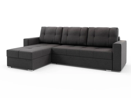 Das graue linke Ecksofa Aldo mit Schlaffunktion garantiert höchsten Komfort und Funktionalität