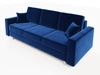 Sofa Kent Marineblaue mit Schlaffunktion im traditionellen und skandinavischen Stil passt perfekt in jede Einrichtung und verleiht dem Raum Finesse und Charakter
