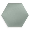 Gepolstertes Paneel Hexagon 40x35 cm mint stilvolle Wandpaneel Veloursstoff modische Dekoration jedes Interieur