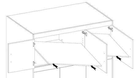 Rene Garderobenerweiterung 133 cm weiß Funktionsgarderobe erhöht den Stauraum für Kleidung, Schuhe und Accessoires