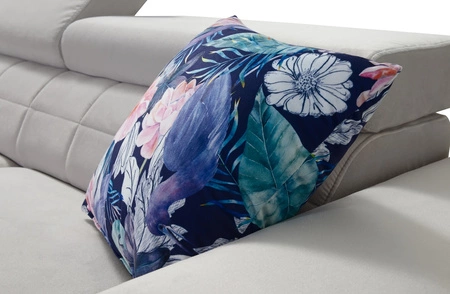 Ecksofa mit Schlaffunktion Belvi IV dunkelbeige links elegantes Ecksofa für Wohnzimmer praktischer Stauraum in Seitenwand